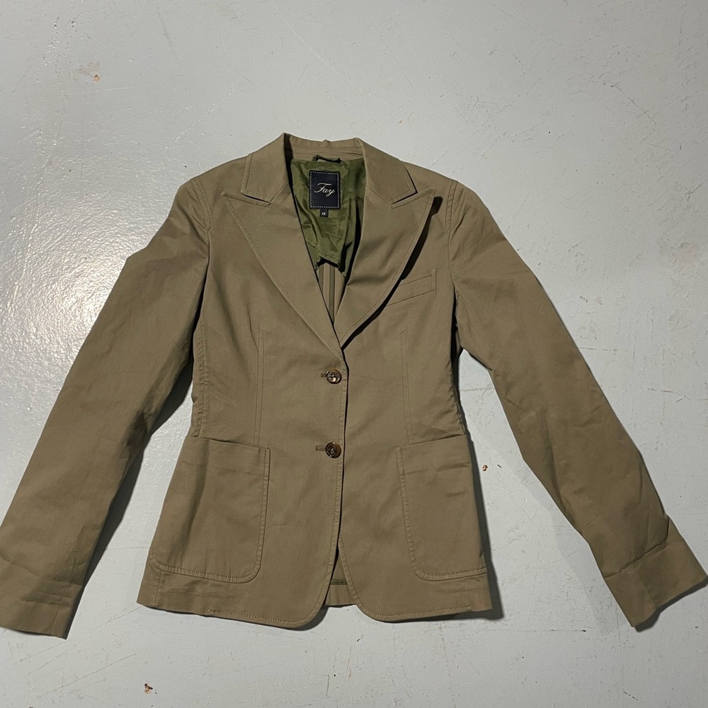Fay Olive Blazer Jacket